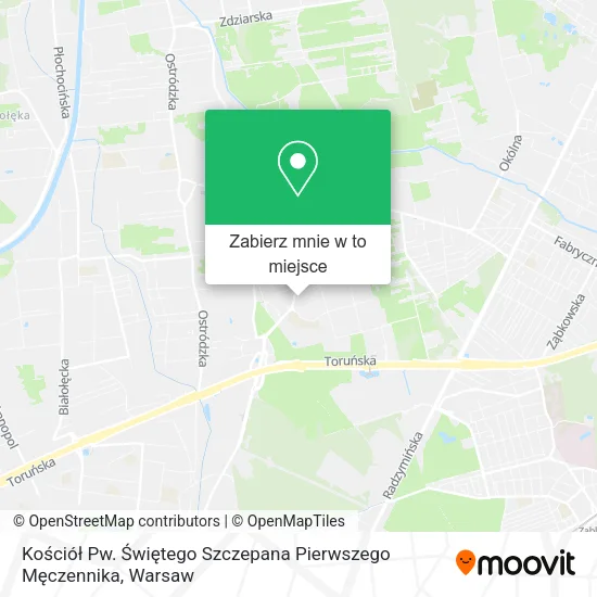 Mapa Kościół Pw. Świętego Szczepana Pierwszego Męczennika