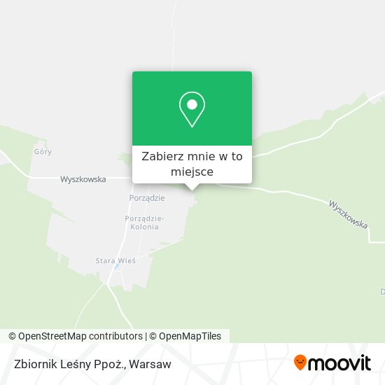 Mapa Zbiornik Leśny Ppoż.