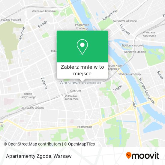 Mapa Apartamenty Zgoda