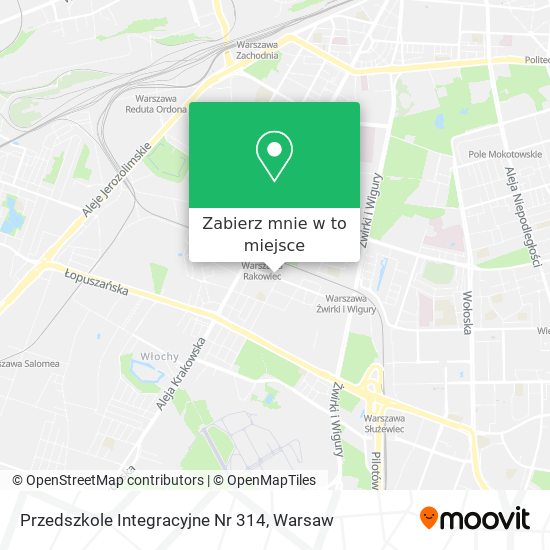 Mapa Przedszkole Integracyjne Nr 314