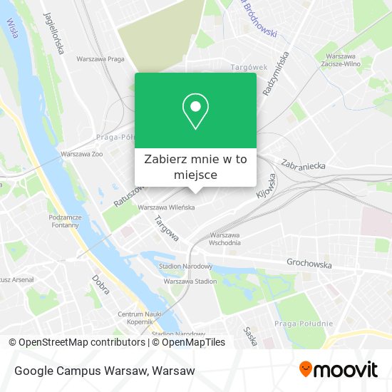 Mapa Google Campus Warsaw