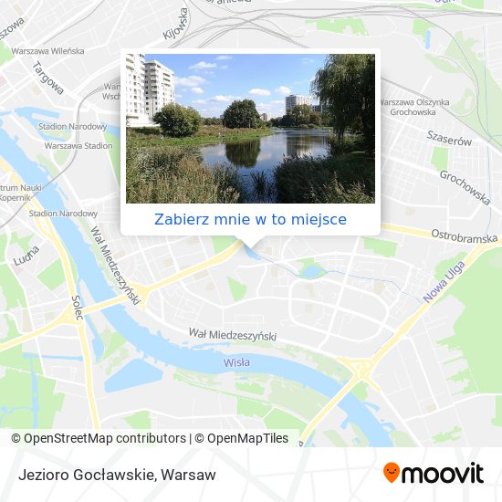 Mapa Jezioro Gocławskie