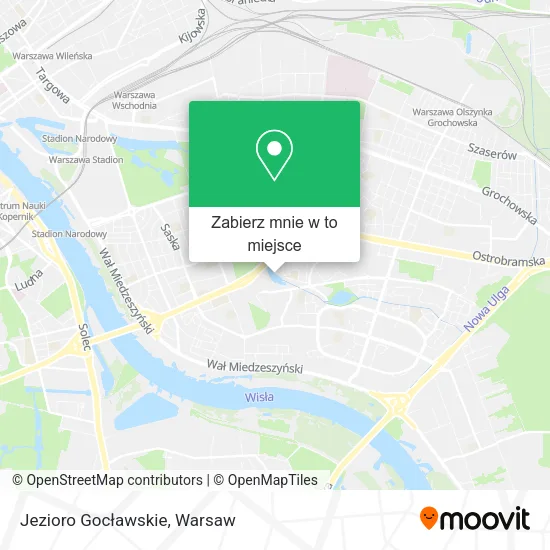 Mapa Jezioro Gocławskie