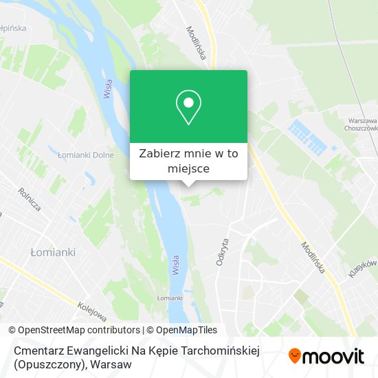 Mapa Cmentarz Ewangelicki Na Kępie Tarchomińskiej (Opuszczony)