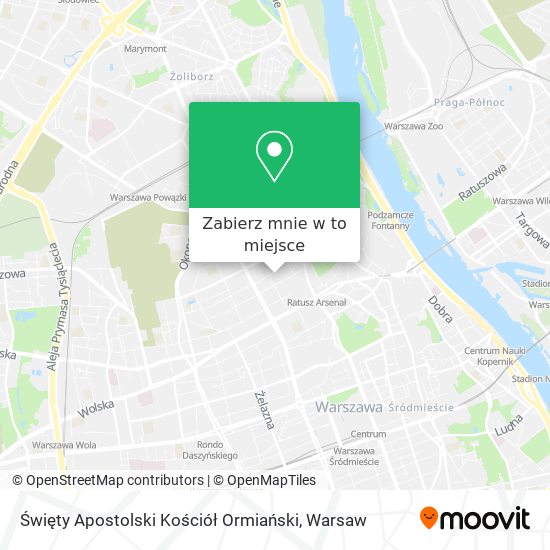 Mapa Święty Apostolski Kościół Ormiański