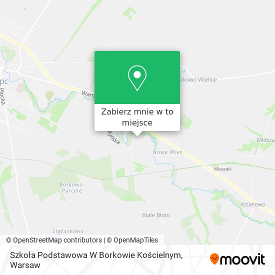 Mapa Szkoła Podstawowa W Borkowie Kościelnym