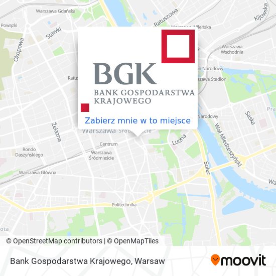 Mapa Bank Gospodarstwa Krajowego