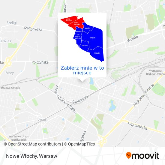 Mapa Nowe Włochy