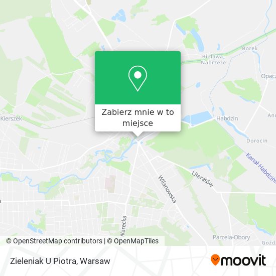 Mapa Zieleniak U Piotra