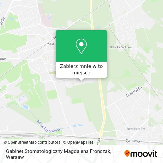 Mapa Gabinet Stomatologiczny Magdalena Fronczak