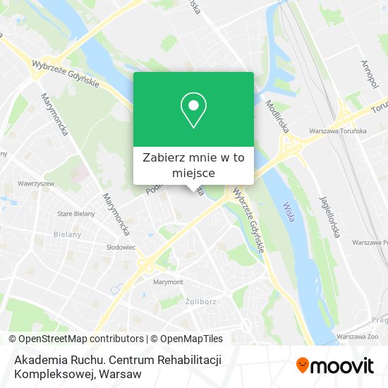 Mapa Akademia Ruchu. Centrum Rehabilitacji Kompleksowej