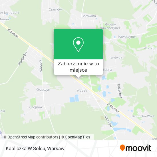 Mapa Kapliczka W Solcu