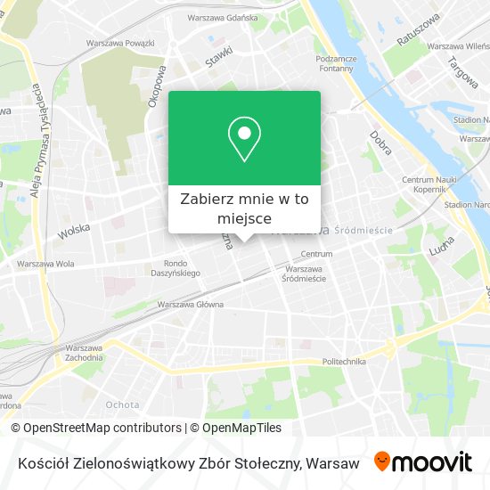 Mapa Kościół Zielonoświątkowy Zbór Stołeczny