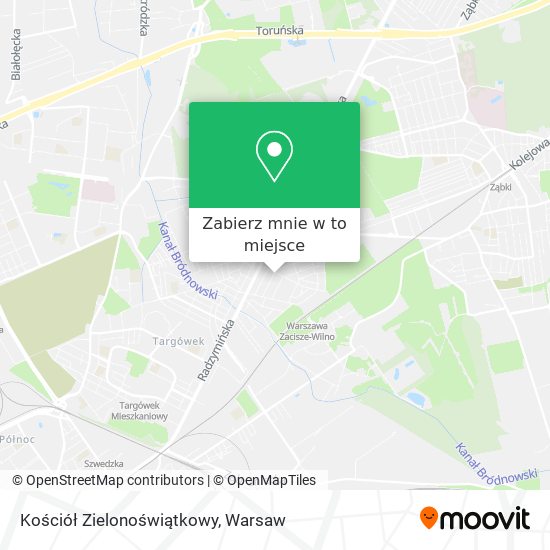 Mapa Kościół Zielonoświątkowy