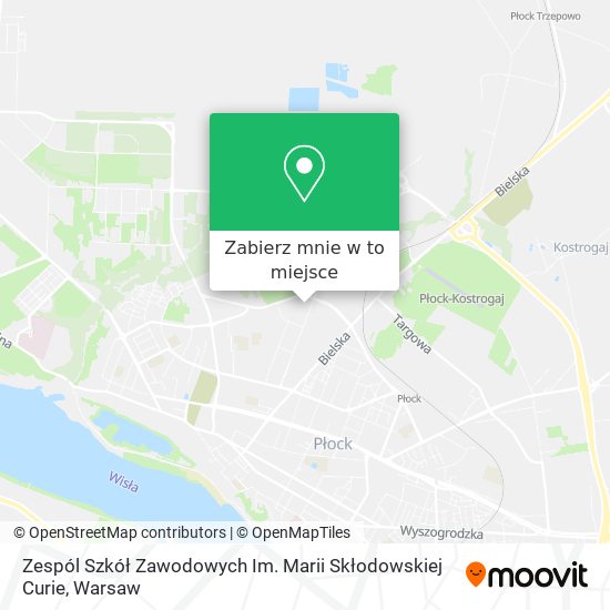 Mapa Zespól Szkół Zawodowych Im. Marii Skłodowskiej Curie