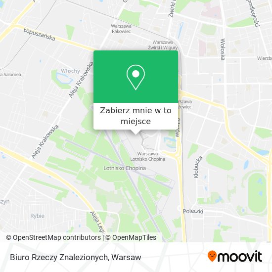 Mapa Biuro Rzeczy Znalezionych