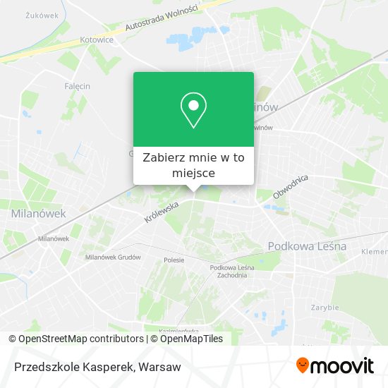 Mapa Przedszkole Kasperek