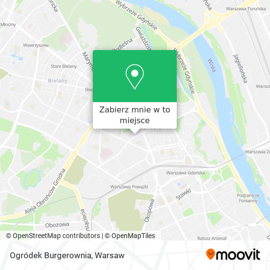 Mapa Ogródek Burgerownia