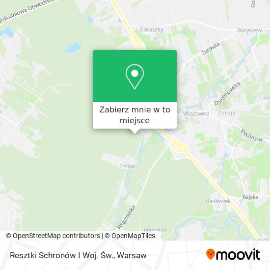 Mapa Resztki Schronów I Woj. Św.