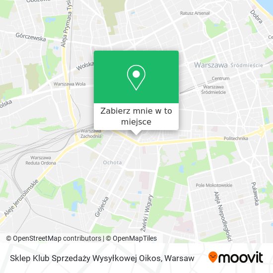 Mapa Sklep Klub Sprzedaży Wysyłkowej Oikos