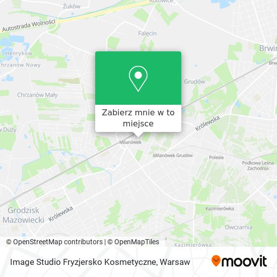 Mapa Image Studio Fryzjersko Kosmetyczne