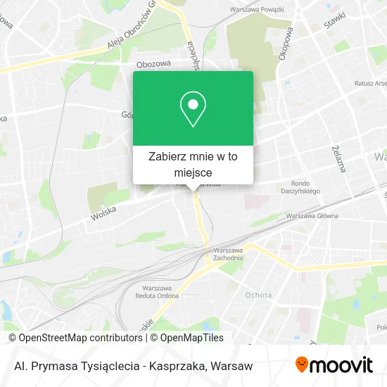 Mapa Al. Prymasa Tysiąclecia - Kasprzaka