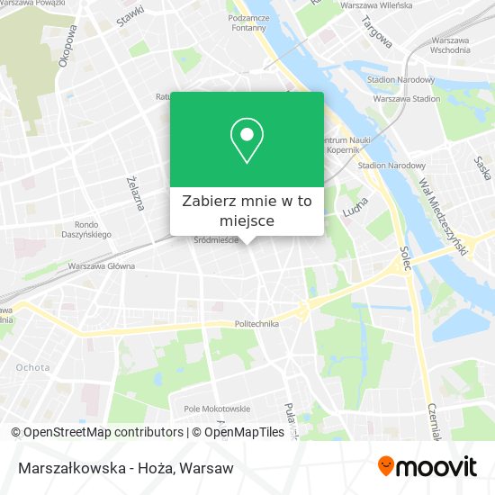 Mapa Marszałkowska - Hoża