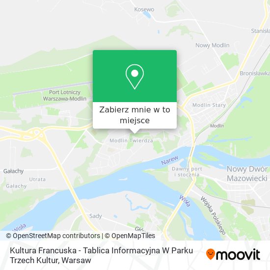 Mapa Kultura Francuska - Tablica Informacyjna W Parku Trzech Kultur