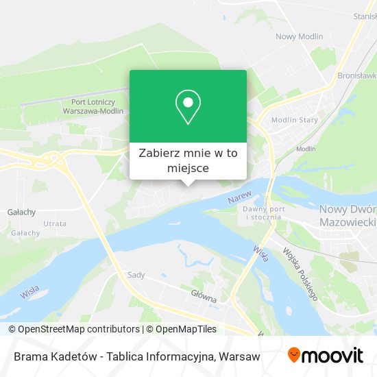 Mapa Brama Kadetów - Tablica Informacyjna