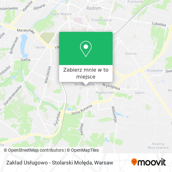 Mapa Zakład Usługowo - Stolarski Molęda