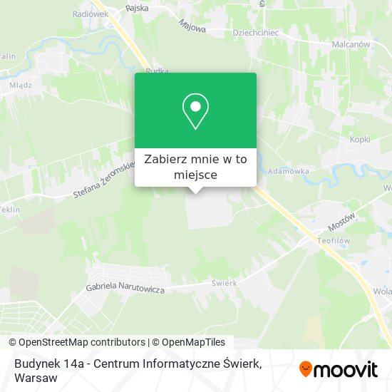 Mapa Budynek 14a - Centrum Informatyczne Świerk