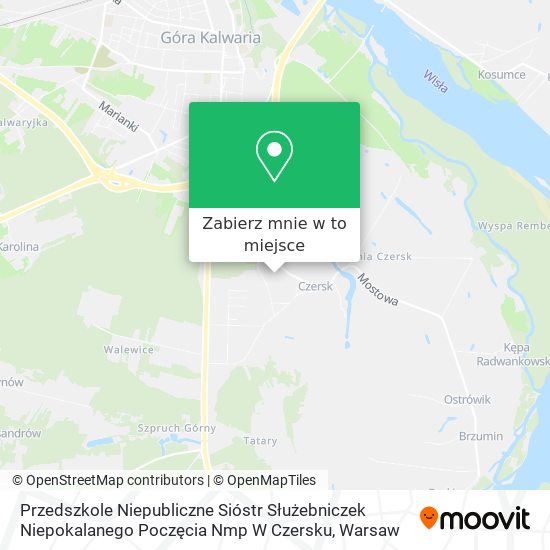 Mapa Przedszkole Niepubliczne Sióstr Służebniczek Niepokalanego Poczęcia Nmp W Czersku