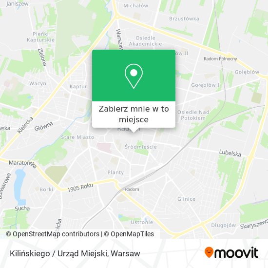 Mapa Kilińskiego / Urząd Miejski