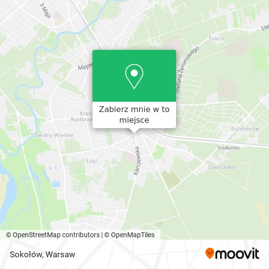 Mapa Sokołów