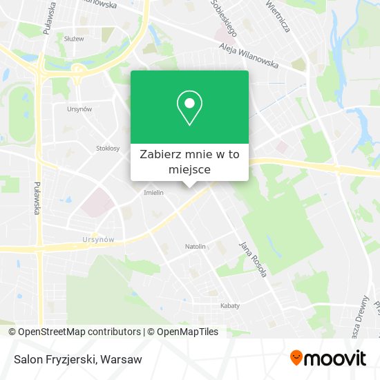 Mapa Salon Fryzjerski