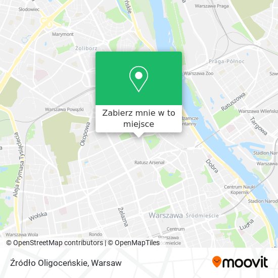 Mapa Źródło Oligoceńskie