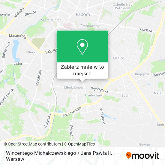 Mapa Wincentego Michalczewskiego / Jana Pawła II