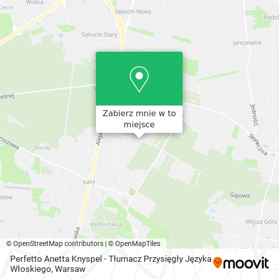 Mapa Perfetto Anetta Knyspel - Tłumacz Przysięgły Języka Włoskiego