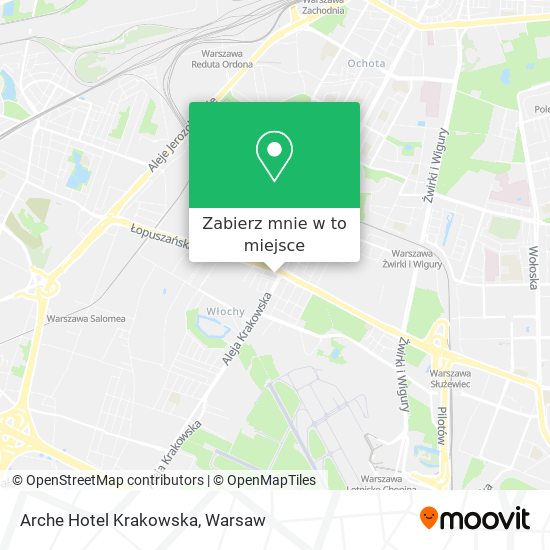 Mapa Arche Hotel Krakowska