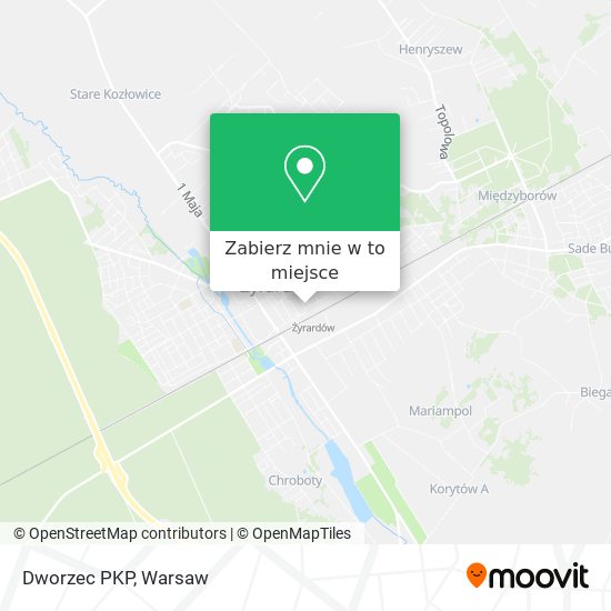 Mapa Dworzec PKP