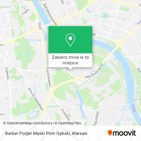 Mapa Barber Fryzjer Męski Piotr Gębski