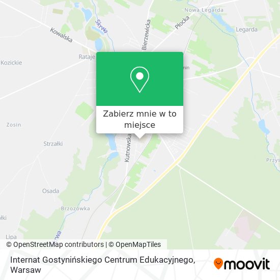 Mapa Internat Gostynińskiego Centrum Edukacyjnego