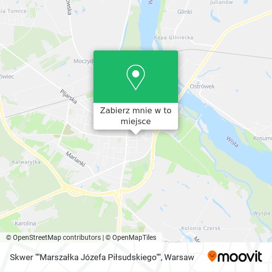 Mapa Skwer ""Marszałka Józefa Piłsudskiego""