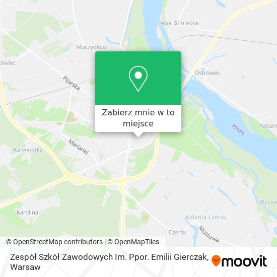 Mapa Zespół Szkół Zawodowych Im. Ppor. Emilii Gierczak