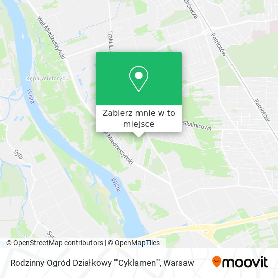 Mapa Rodzinny Ogród Działkowy ""Cyklamen""