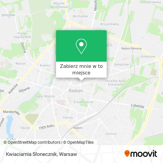 Mapa Kwiaciarnia Słonecznik