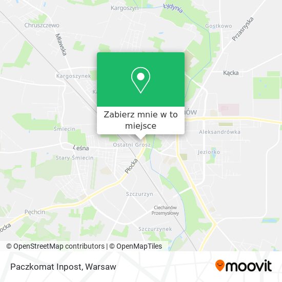 Mapa Paczkomat Inpost