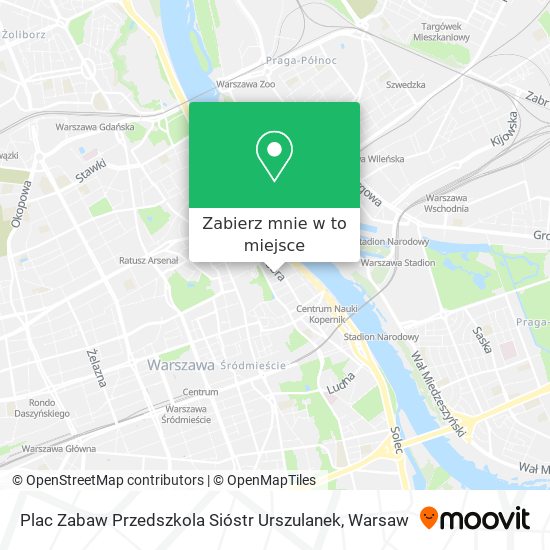 Mapa Plac Zabaw Przedszkola Sióstr Urszulanek