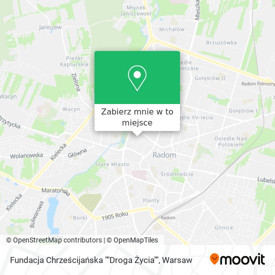 Mapa Fundacja Chrześcijańska ""Droga Życia""