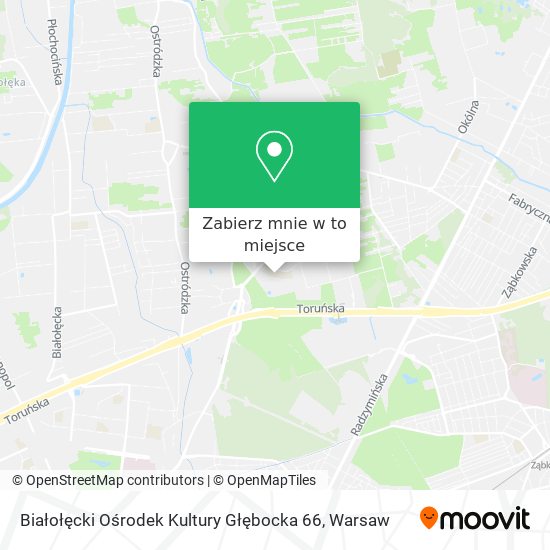 Mapa Białołęcki Ośrodek Kultury Głębocka 66